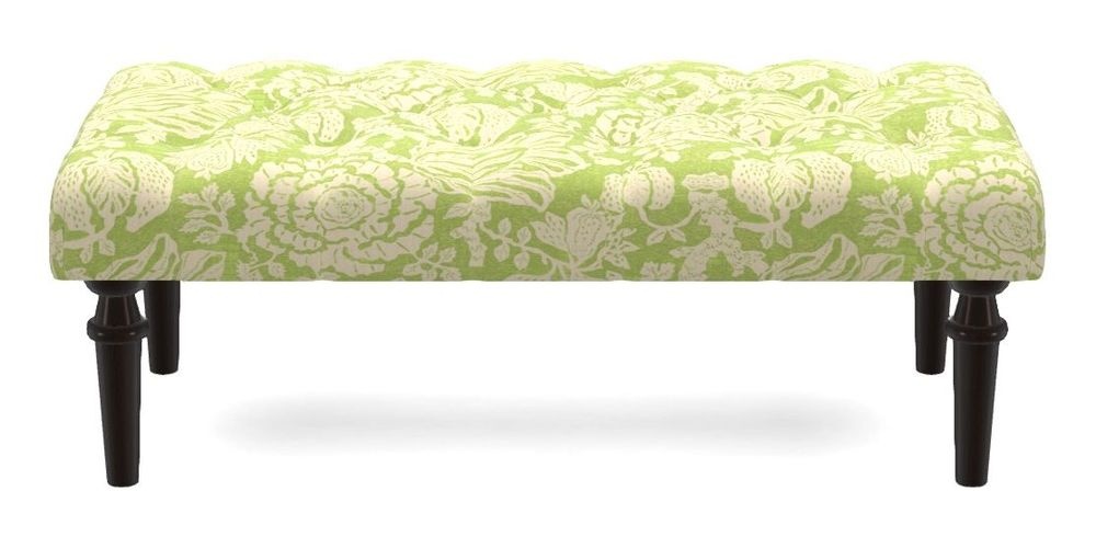 Small Buttoned Footstool