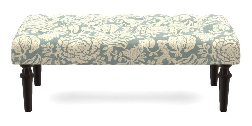 Small Buttoned Footstool