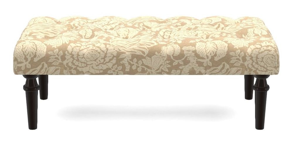 Small Buttoned Footstool