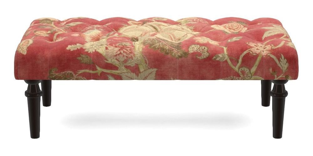 Small Buttoned Footstool