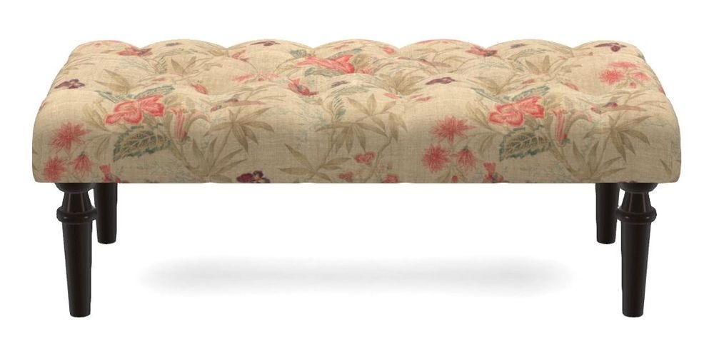 Small Buttoned Footstool