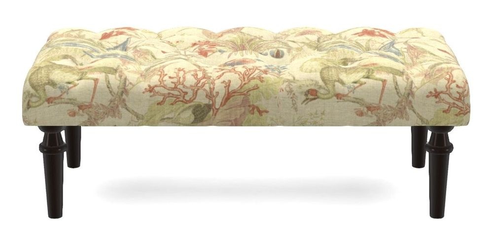 Small Buttoned Footstool