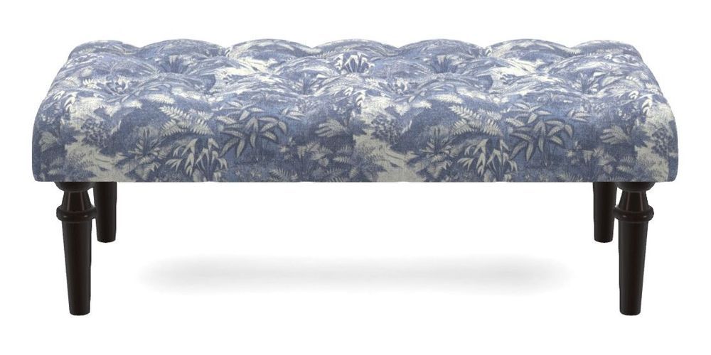 Small Buttoned Footstool