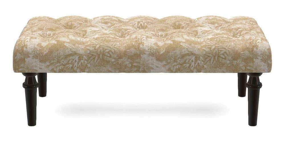 Small Buttoned Footstool