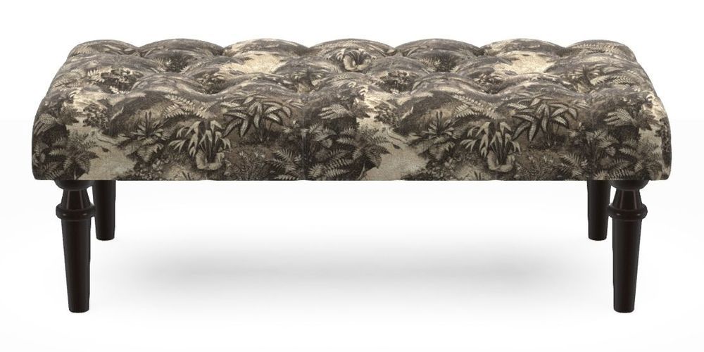 Small Buttoned Footstool