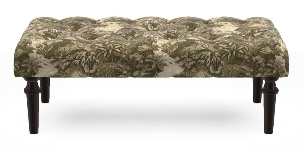 Small Buttoned Footstool