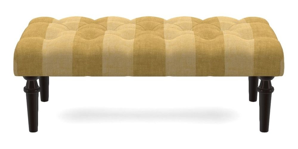 Small Buttoned Footstool