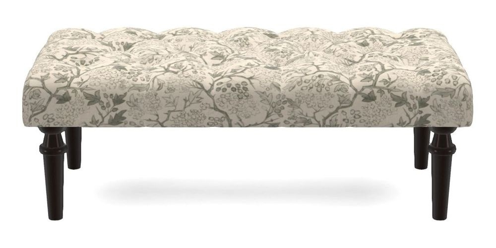 Small Buttoned Footstool