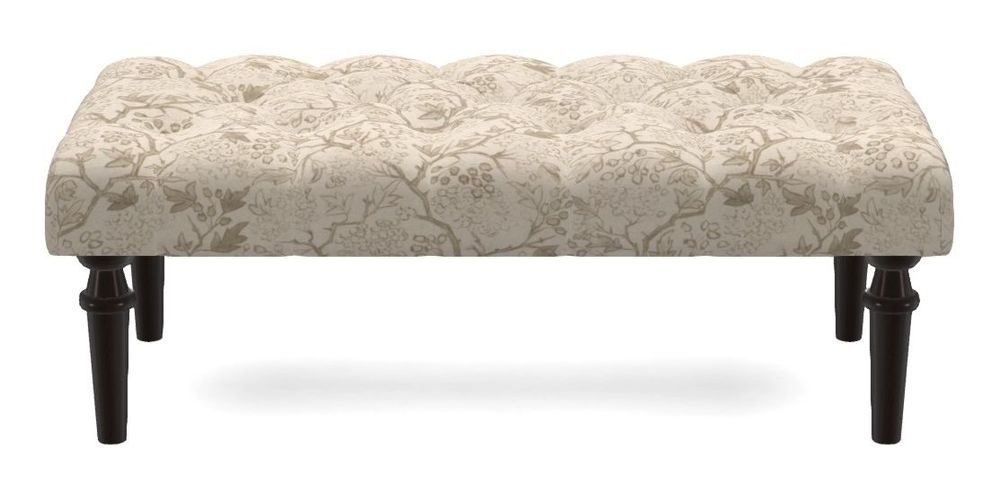 Small Buttoned Footstool