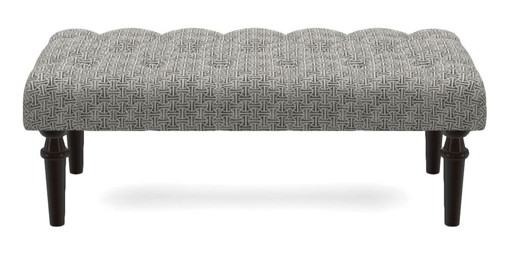 Small Buttoned Footstool