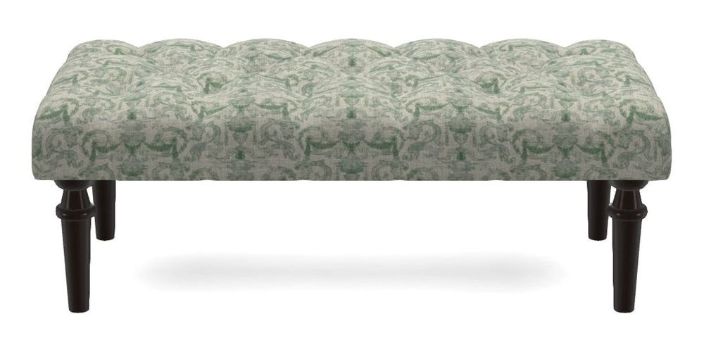 Small Buttoned Footstool