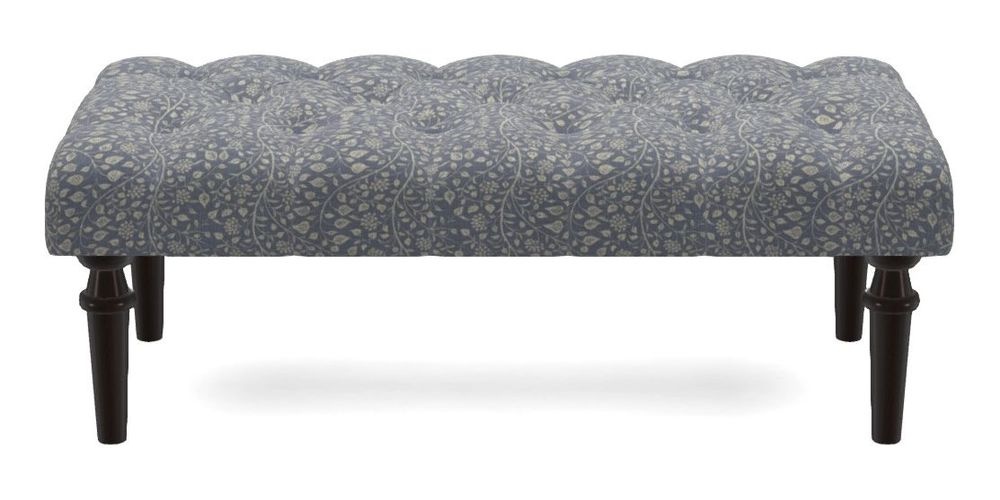 Small Buttoned Footstool