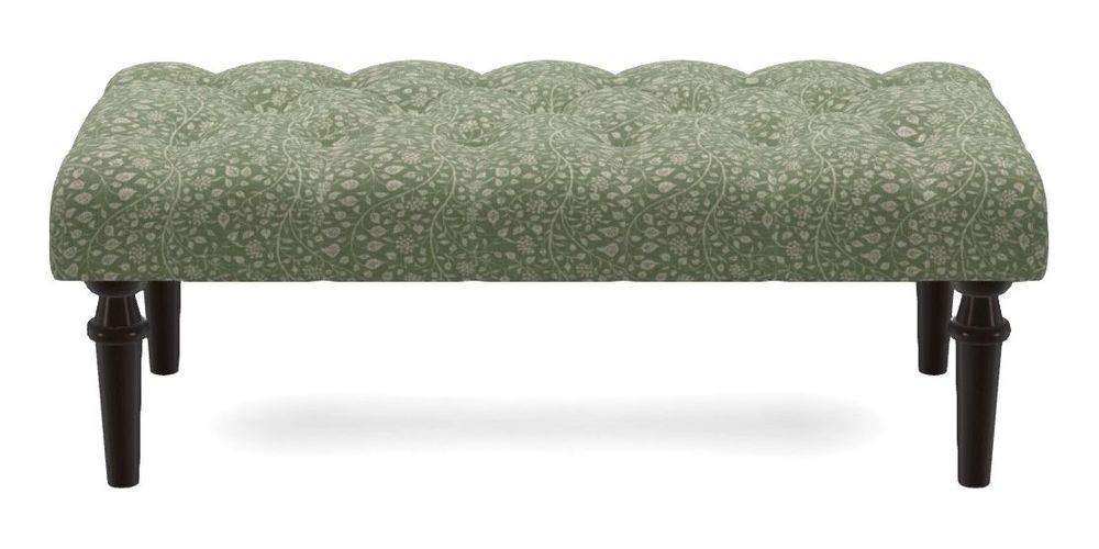 Small Buttoned Footstool