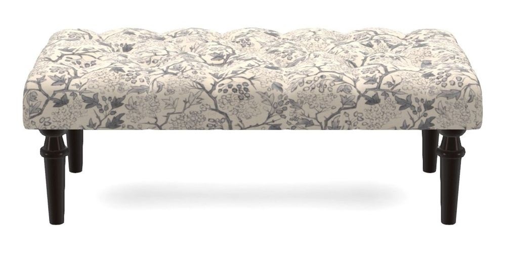 Small Buttoned Footstool