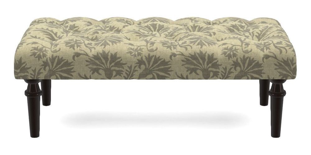 Small Buttoned Footstool