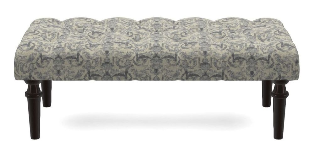 Small Buttoned Footstool