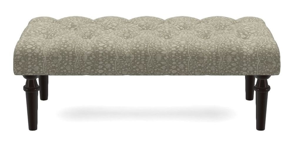 Small Buttoned Footstool