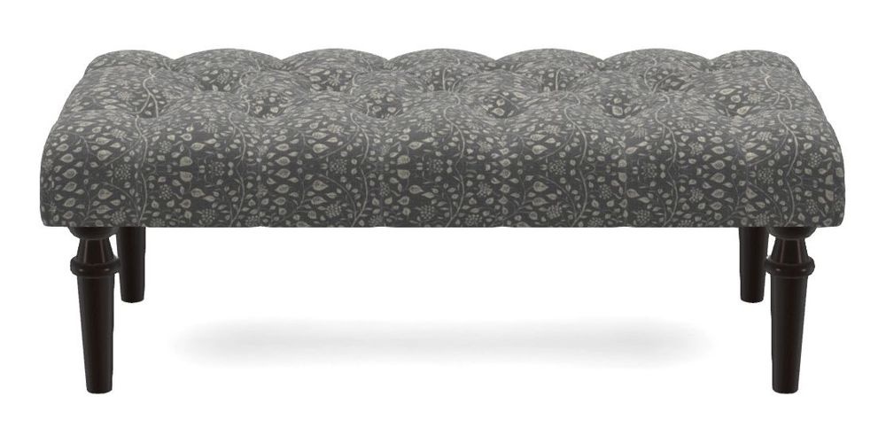 Small Buttoned Footstool