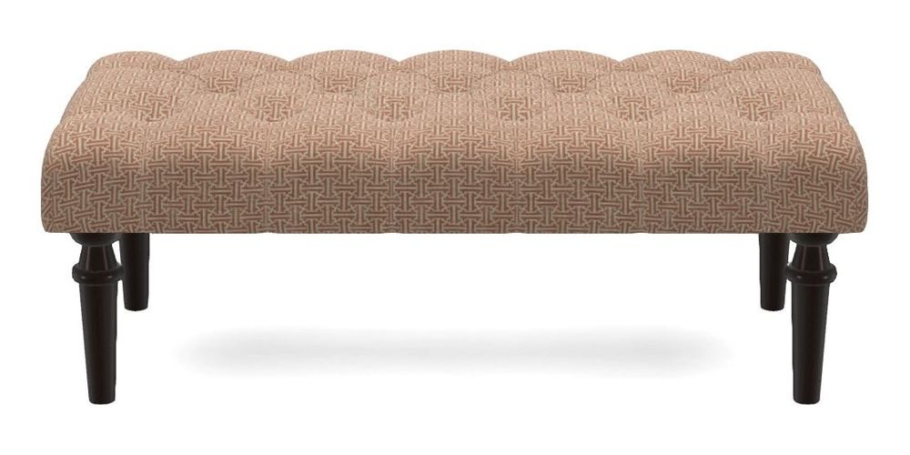 Small Buttoned Footstool