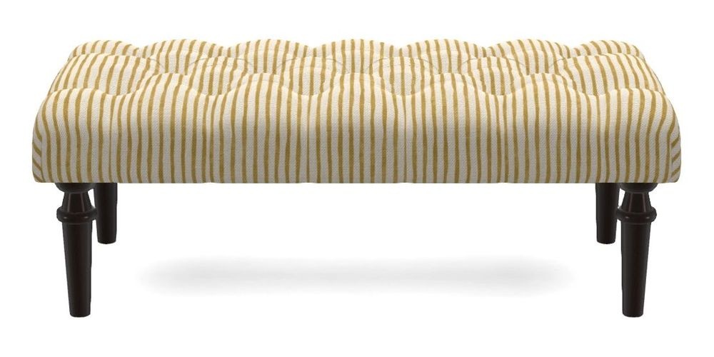 Small Buttoned Footstool