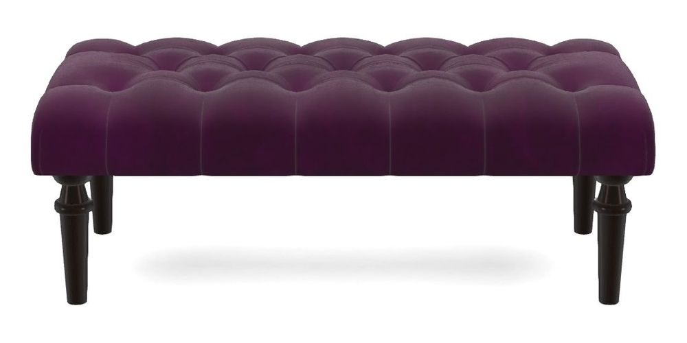 Small Buttoned Footstool