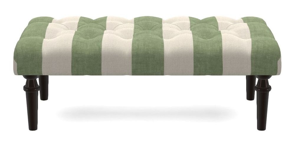 Small Buttoned Footstool