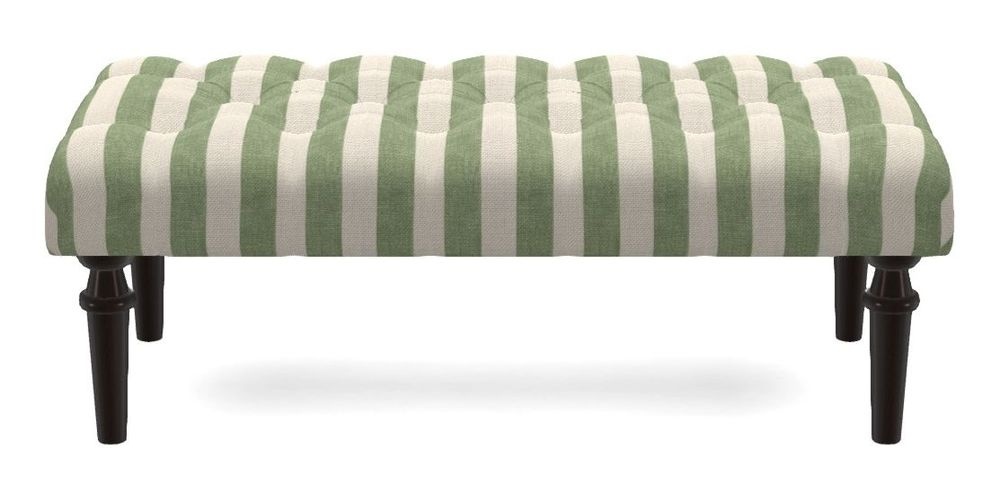 Small Buttoned Footstool