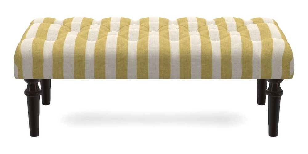 Small Buttoned Footstool