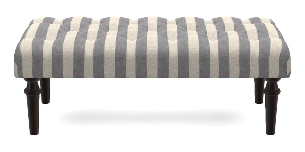 Small Buttoned Footstool