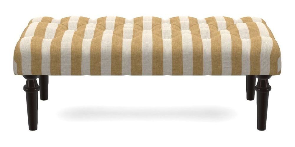 Small Buttoned Footstool