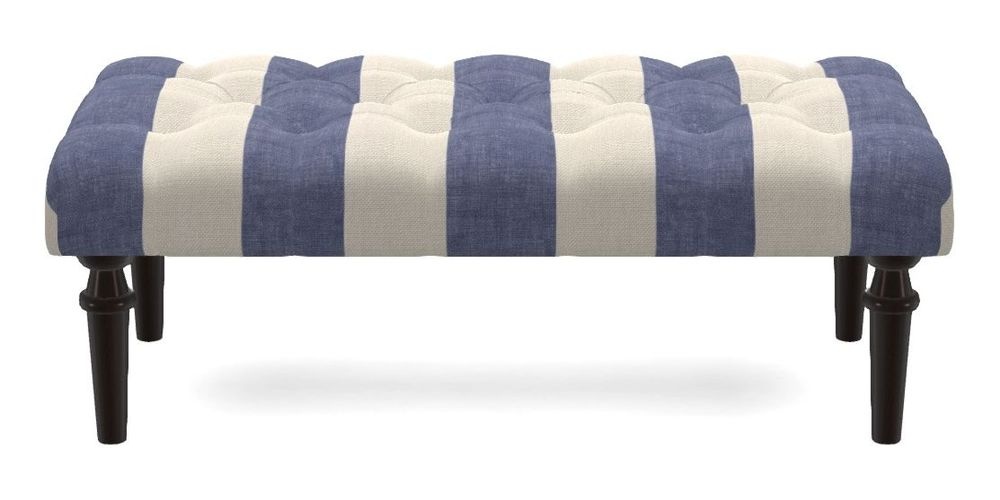 Small Buttoned Footstool