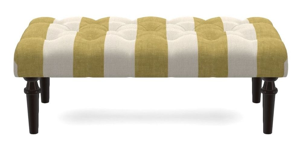 Small Buttoned Footstool