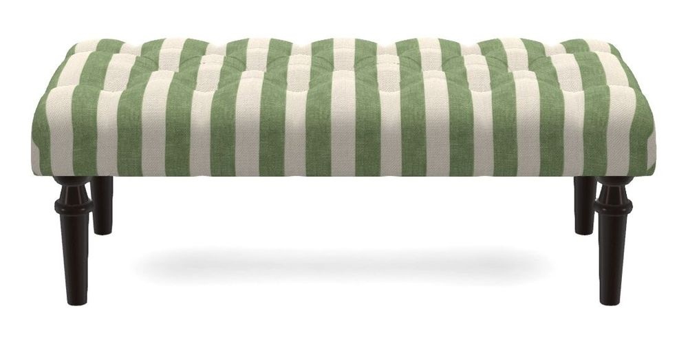 Small Buttoned Footstool