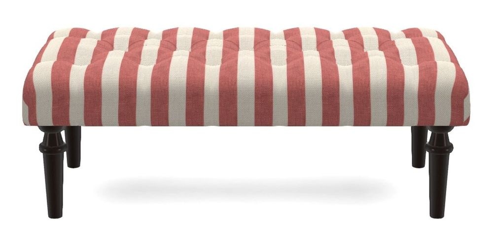 Small Buttoned Footstool