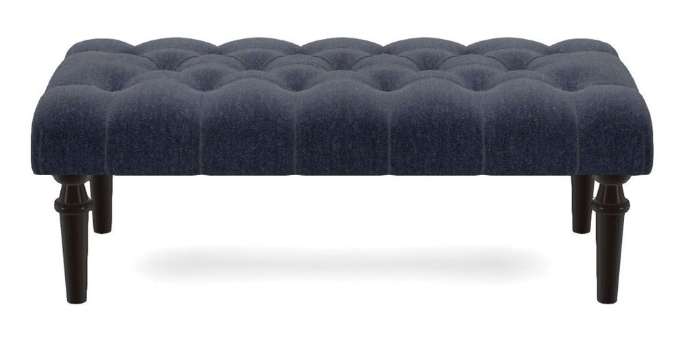 Small Buttoned Footstool