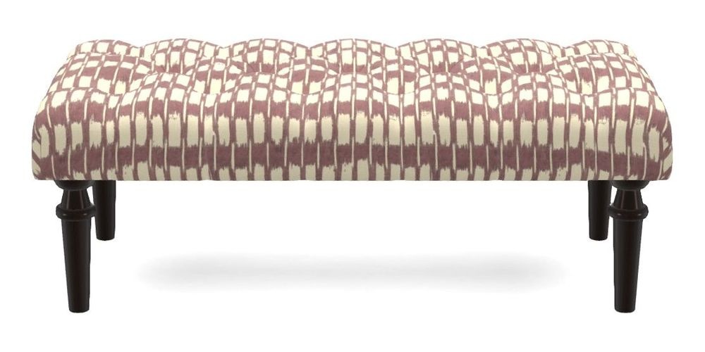 Small Buttoned Footstool