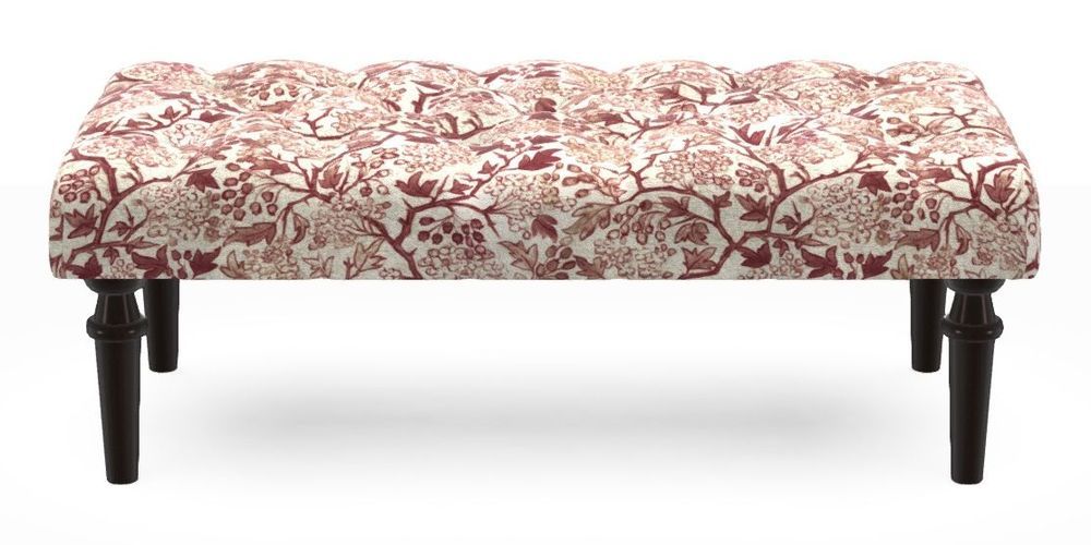 Small Buttoned Footstool