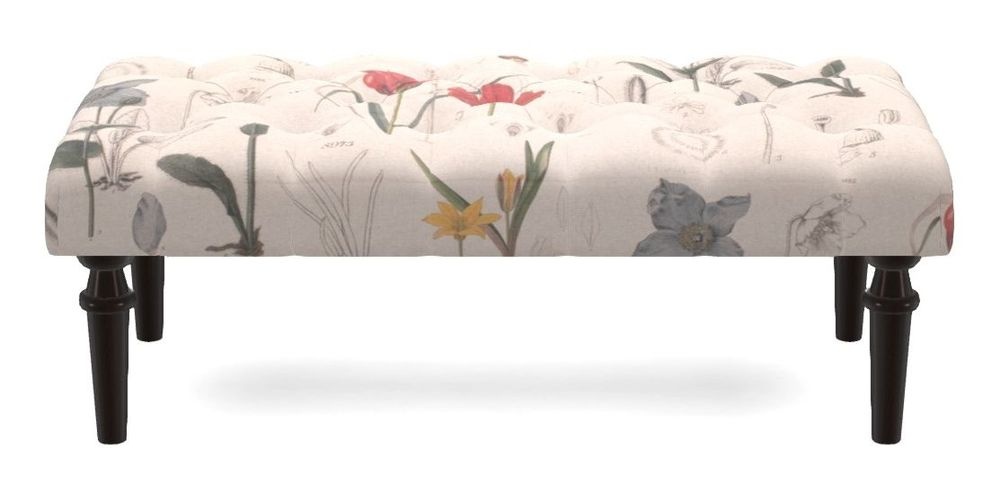 Small Buttoned Footstool