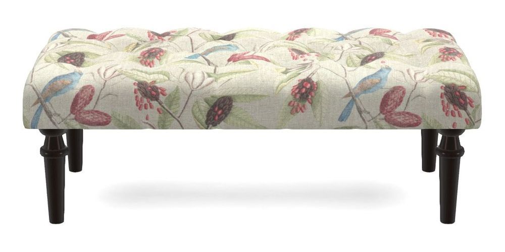 Small Buttoned Footstool