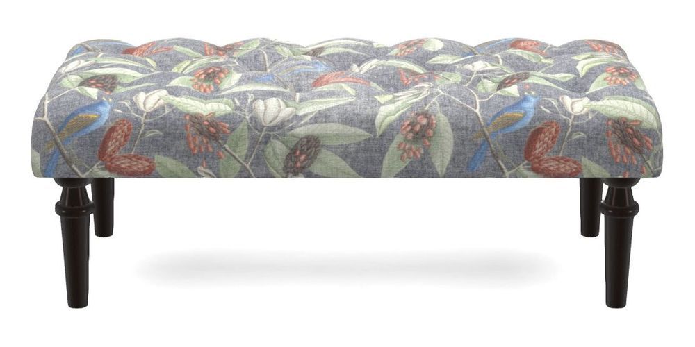 Small Buttoned Footstool