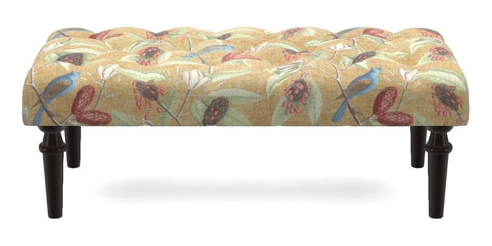 Small Buttoned Footstool