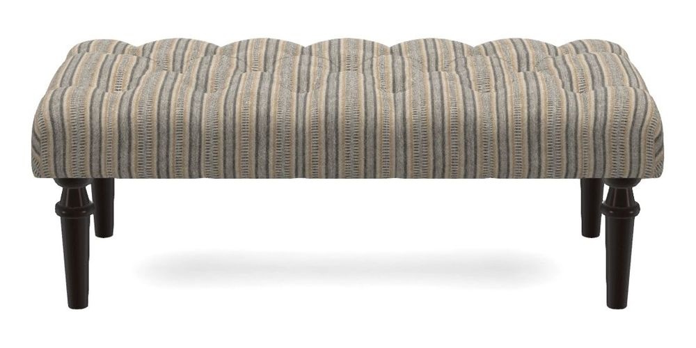 Small Buttoned Footstool