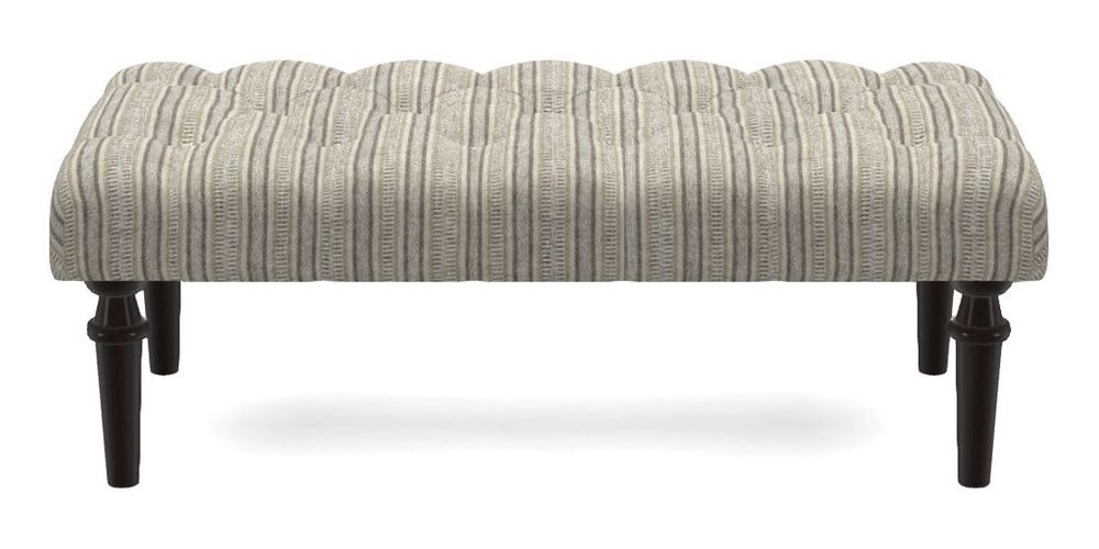 Small Buttoned Footstool