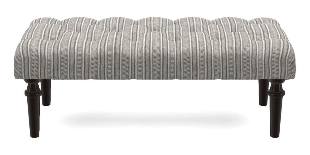 Small Buttoned Footstool