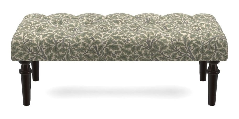 Small Buttoned Footstool