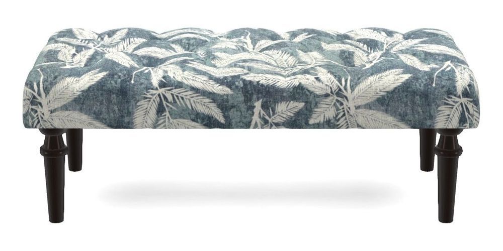 Small Buttoned Footstool