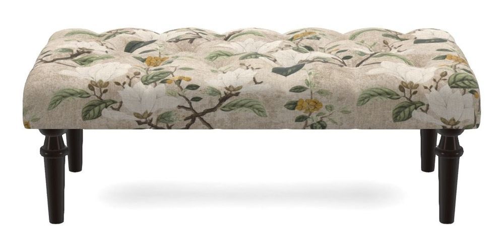 Small Buttoned Footstool