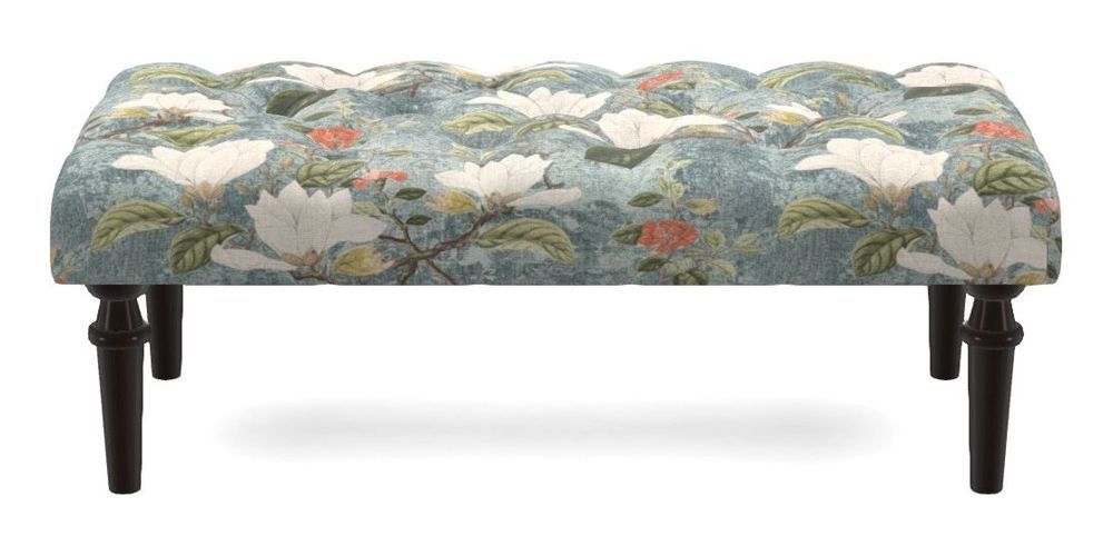 Small Buttoned Footstool