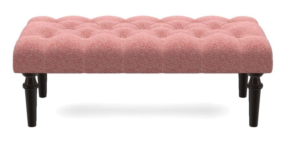 Small Buttoned Footstool