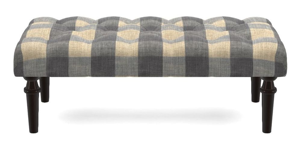 Small Buttoned Footstool